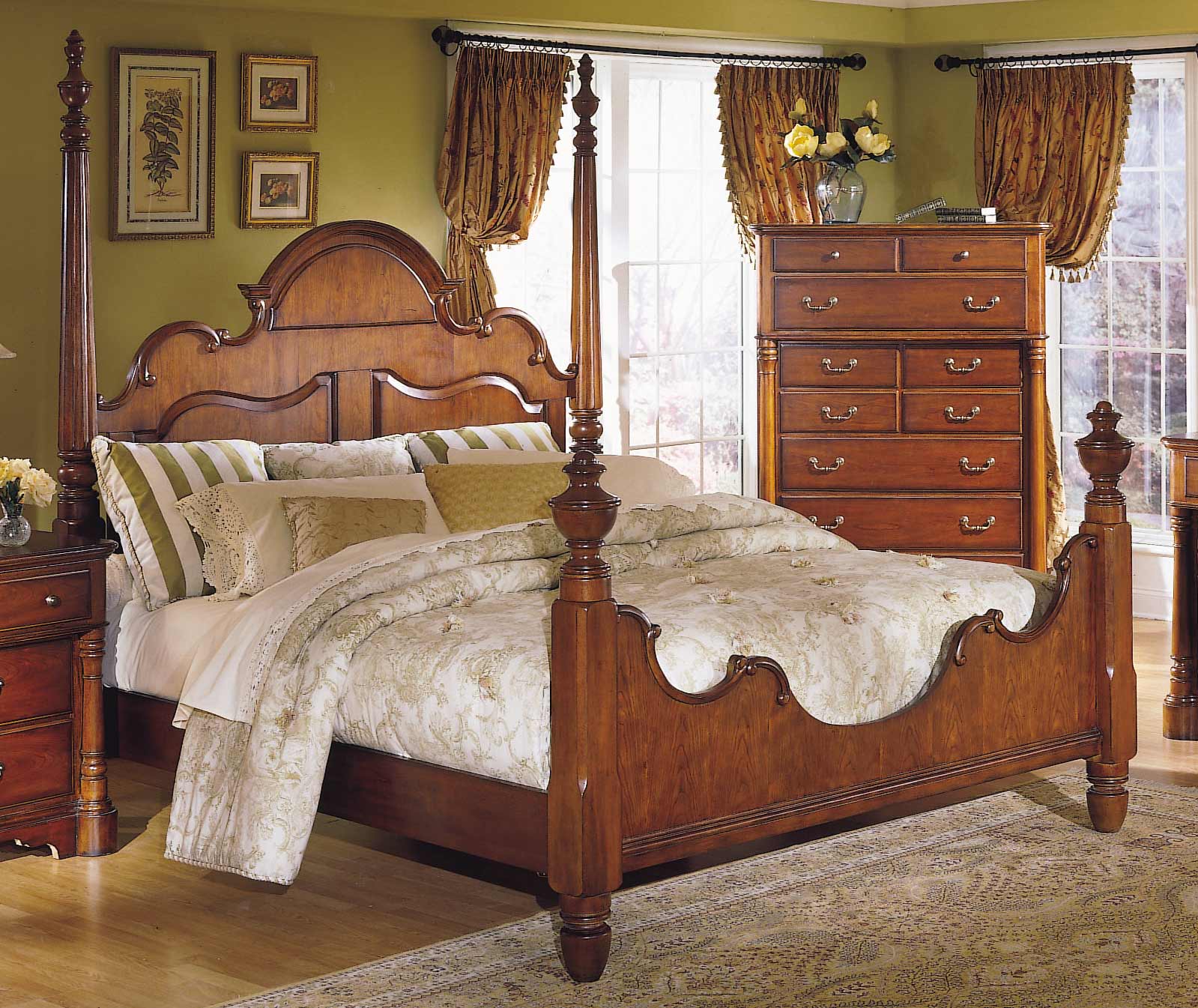 Homelegance American Colonial Queen Poster Bed 13821 at