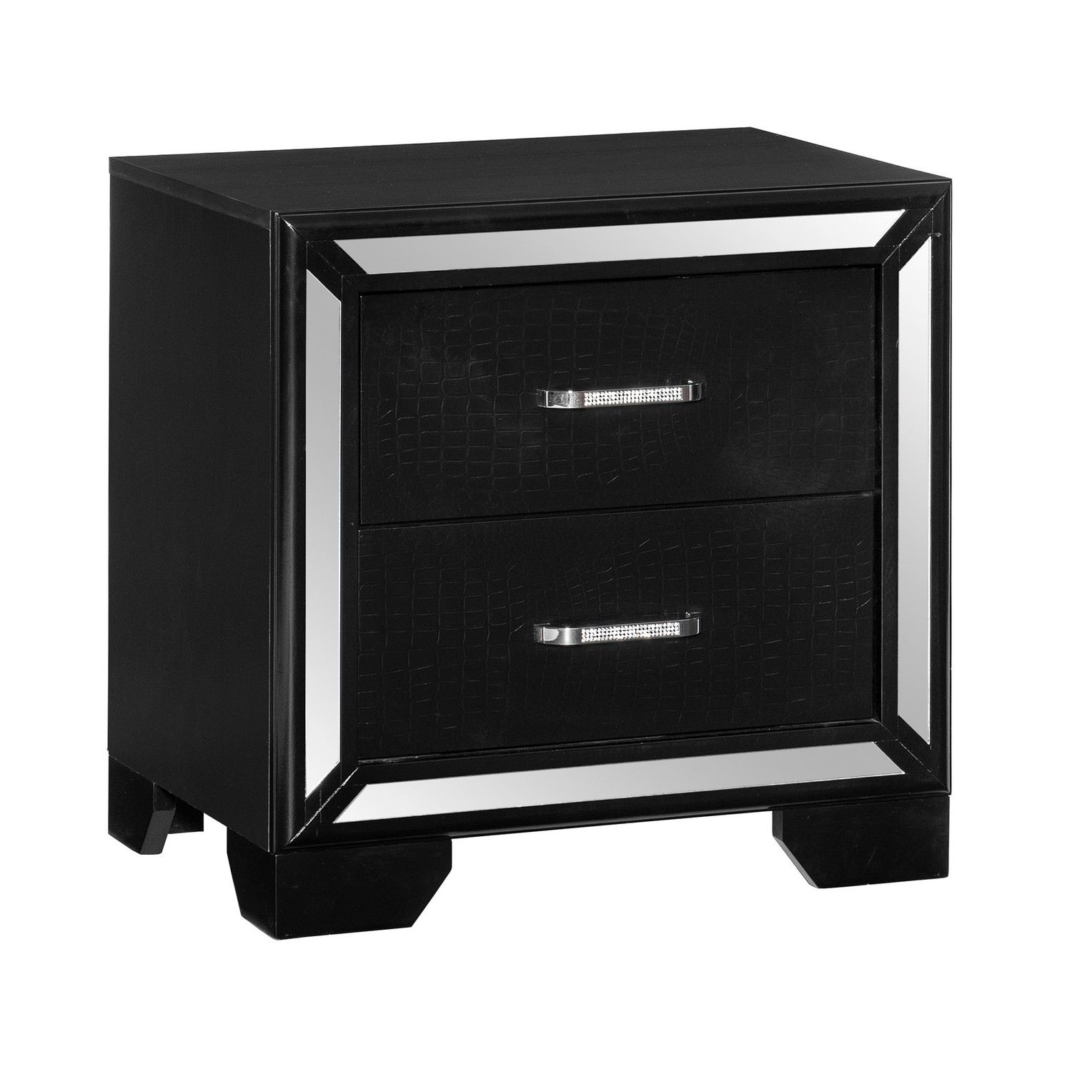Homelegance Aveline Night Stand Black 1428BK4 at