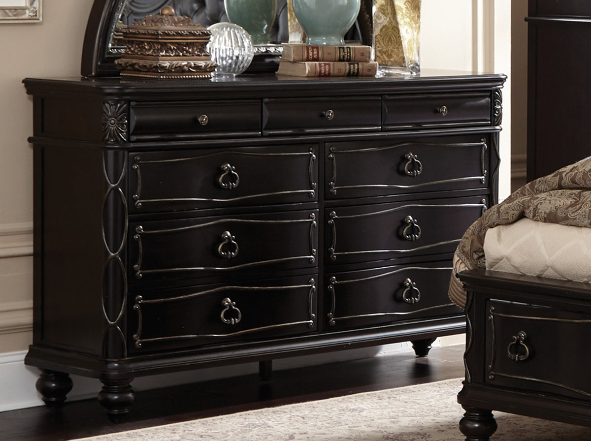 Homelegance Abutilon Platform Bedroom Set Dark Espresso Dark Brown