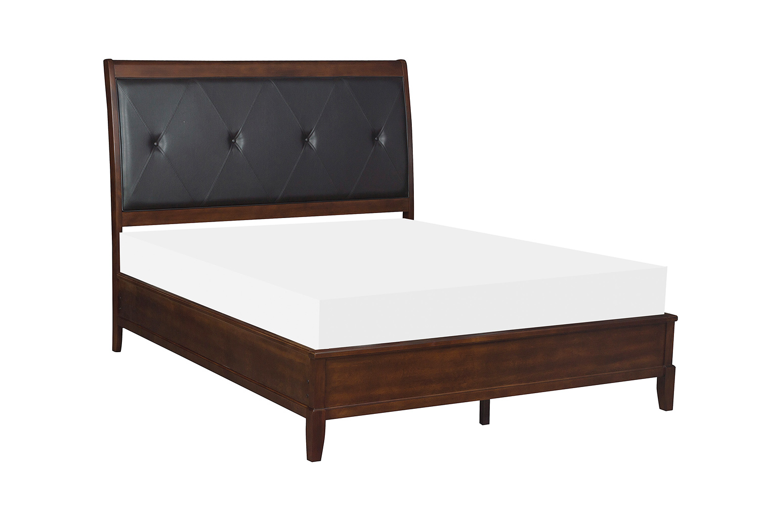 Homelegance Cotterill Bed Cherry over Birch Veneer 17301 at
