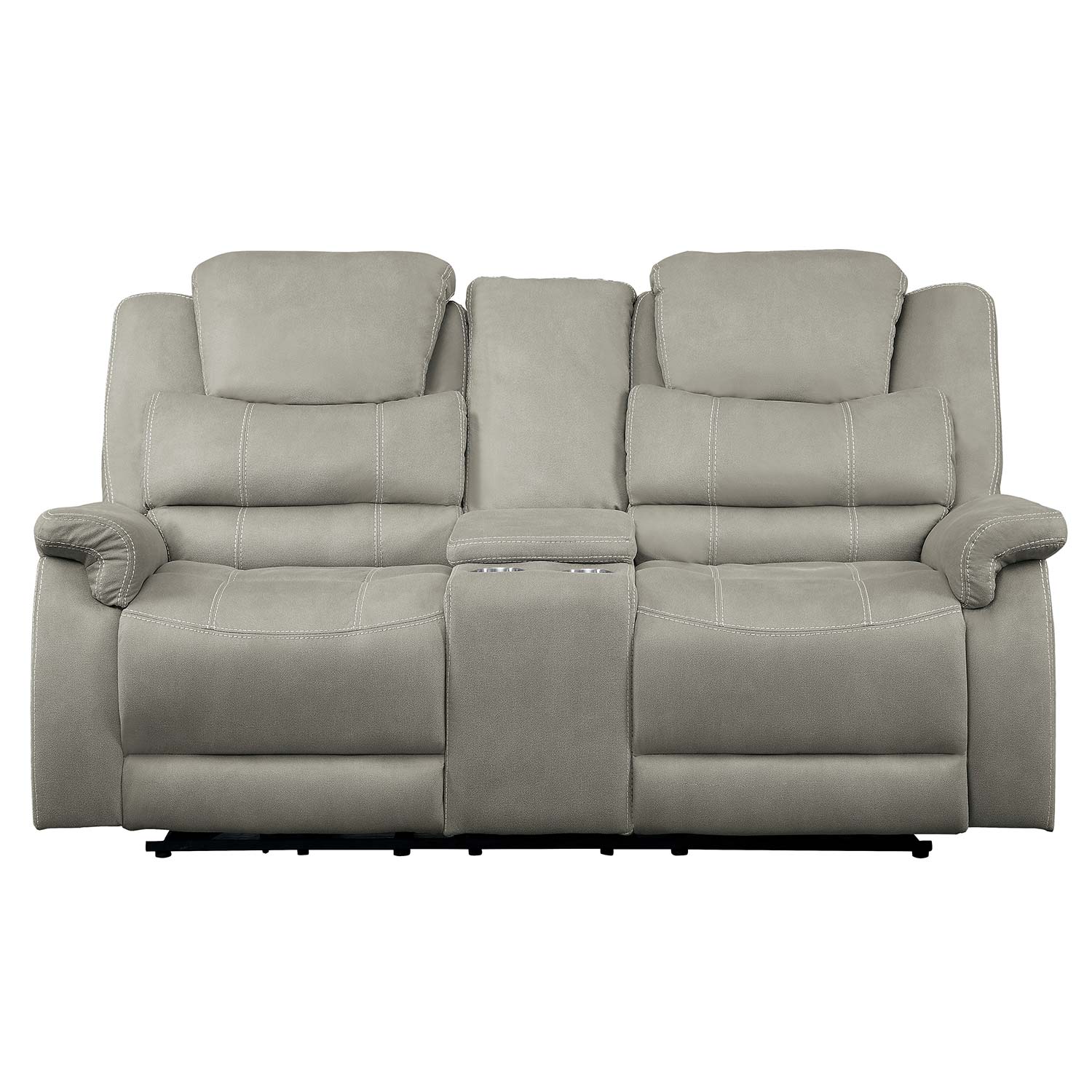 Homelegance Shola Power Reclining Sofa Set Gray 9848GYPWSOFA SET at