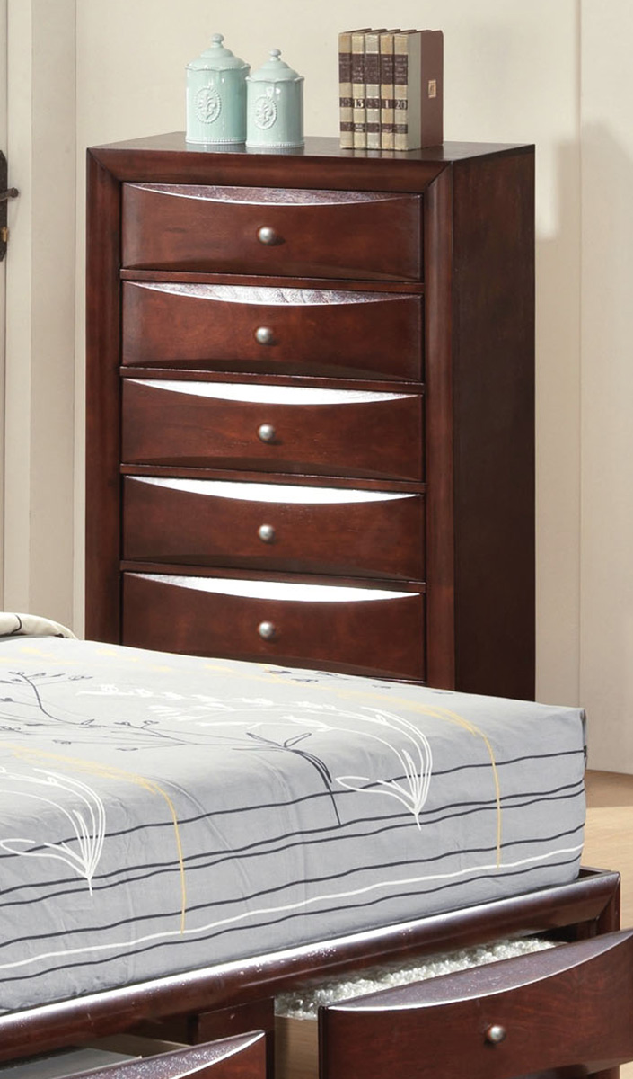 Acme Ireland Bedroom Set with Storage Espresso 21590FBedSet at