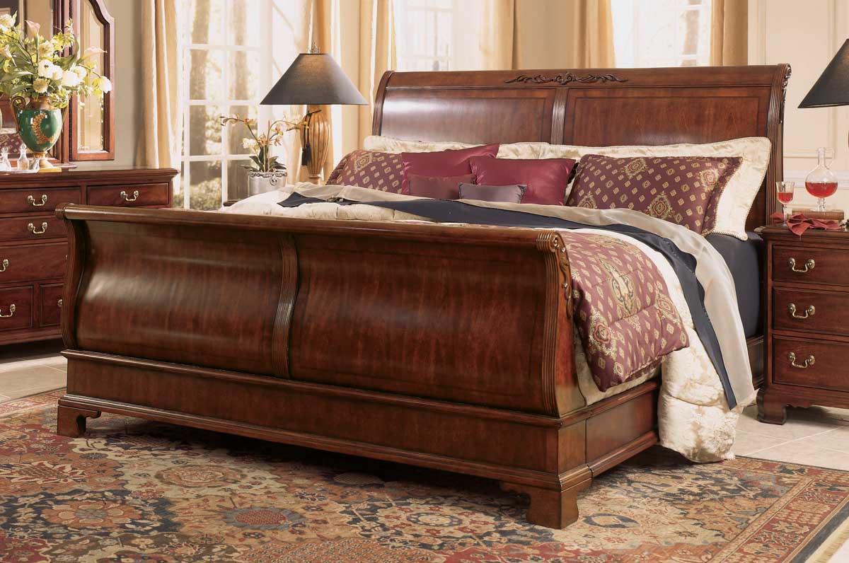 American Drew Cherry Grove Sleigh Bed 791304R at