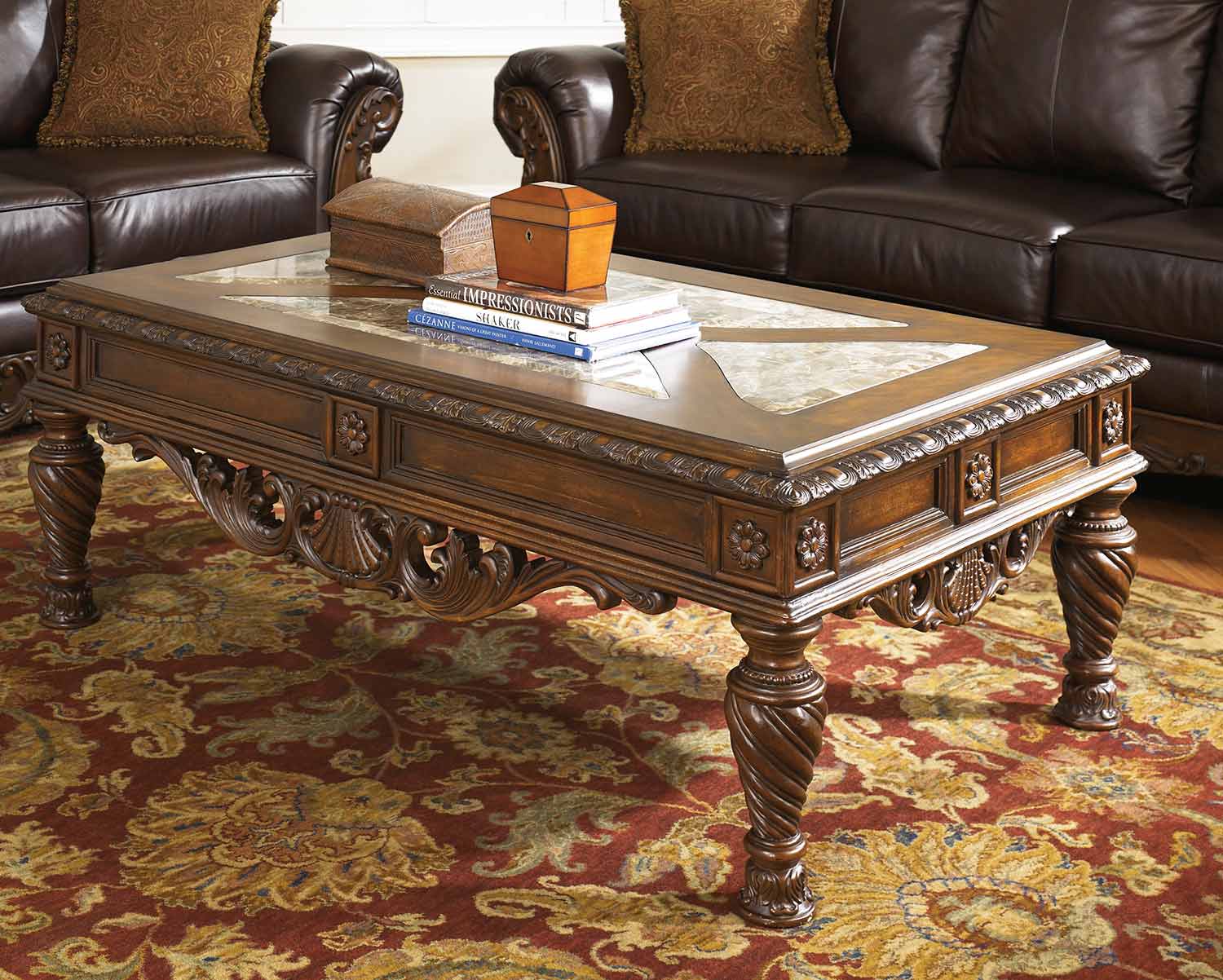 Ashley North Shore Rectangular Cocktail Table ASHLEYT9631 at