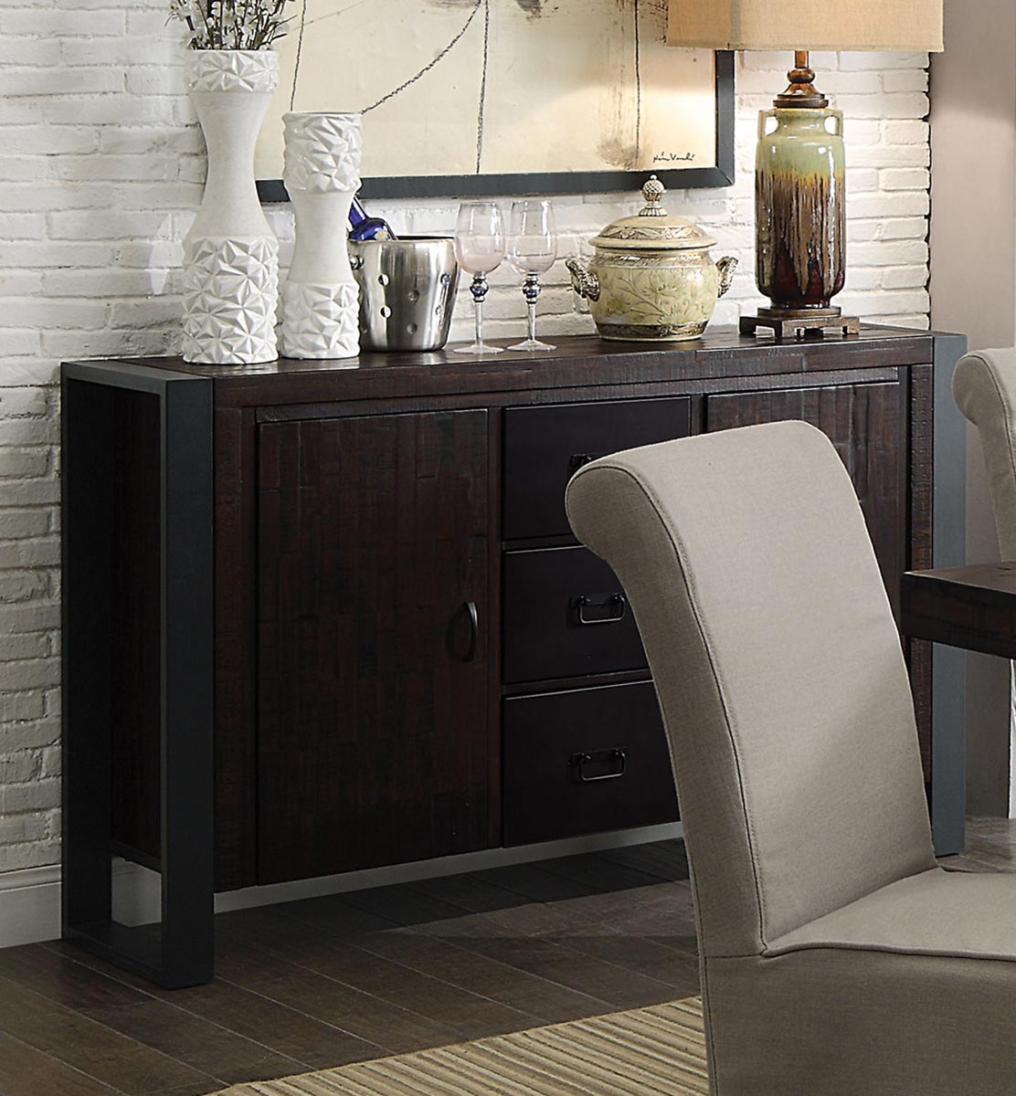 Coaster Keller Buffet Server Reclaimed Wood 106945 at