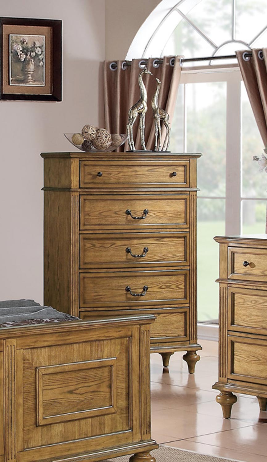 Coaster Emily Bedroom Set Light Oak EmilyBedSetOak at