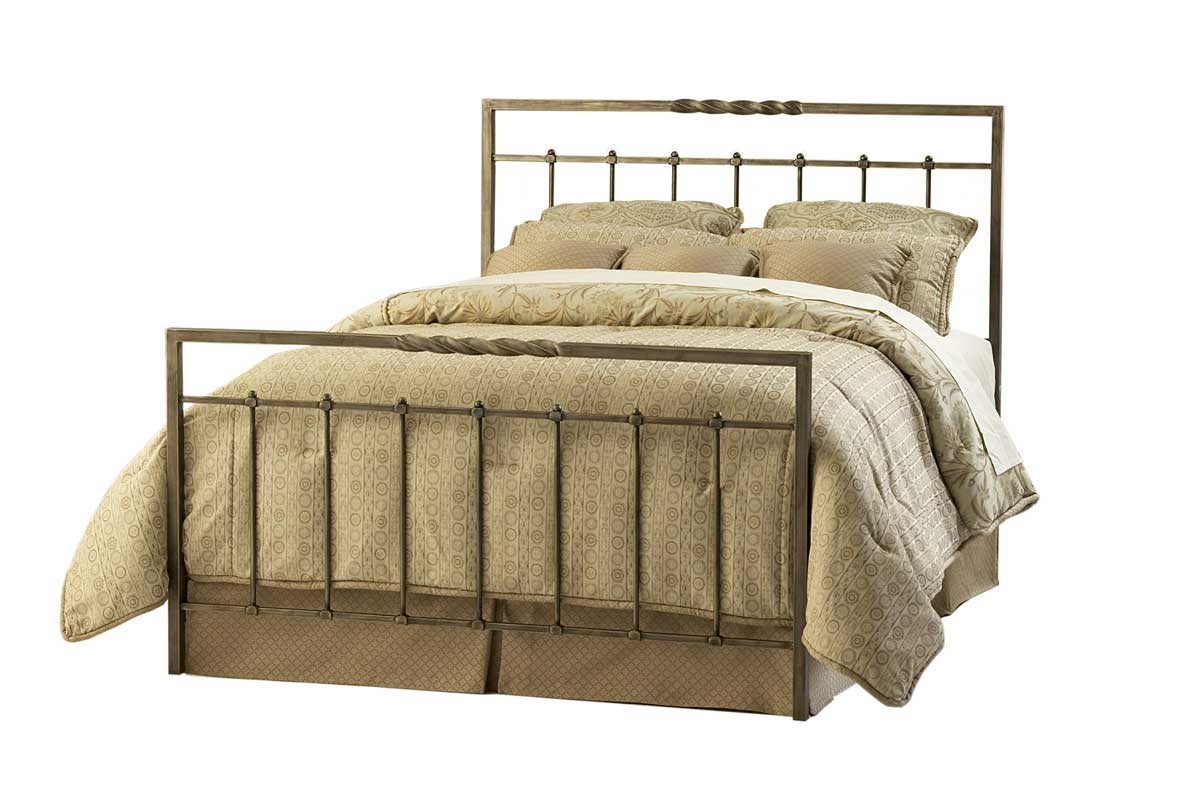 Fashion Bed Group Helix Duo Panel HeadboardCopper Chrome B2509X at