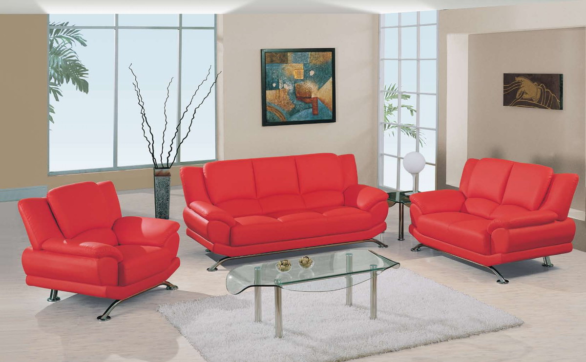 Global Furniture USA 9908 Living Room Collection Red GFU9908RSOFA