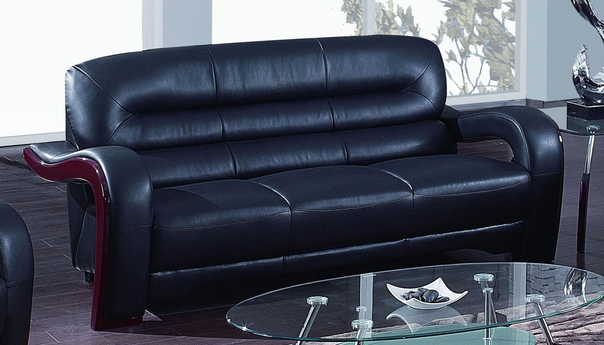 Global Furniture USA 992 Sofa Black GF992R2VBLS at