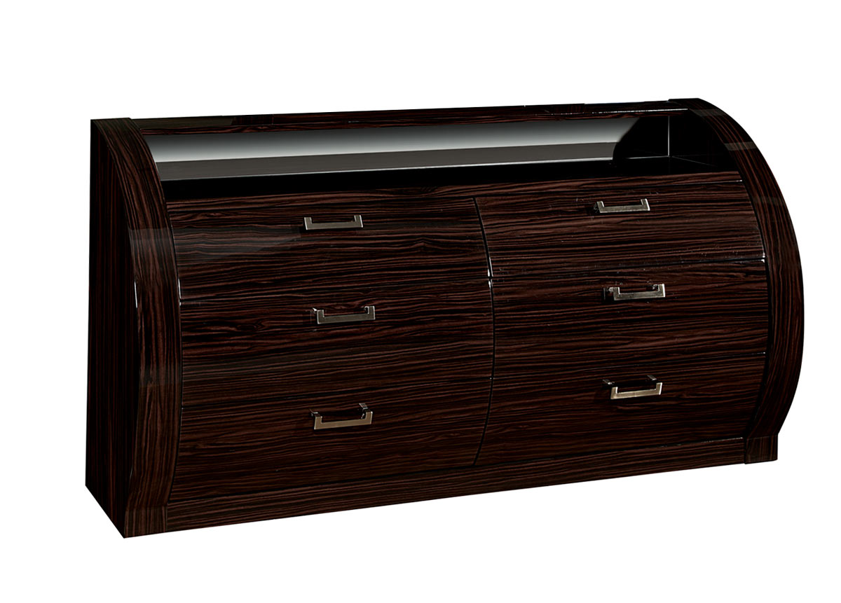 Global Furniture USA Madison Platform Bedroom Set Black/Zebrano GF