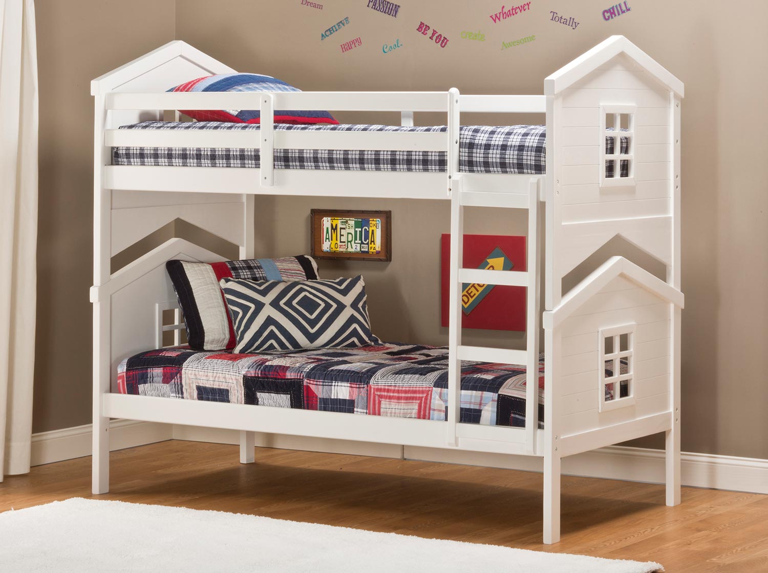 Hillsdale House Bunk Bed White HD1005BB at