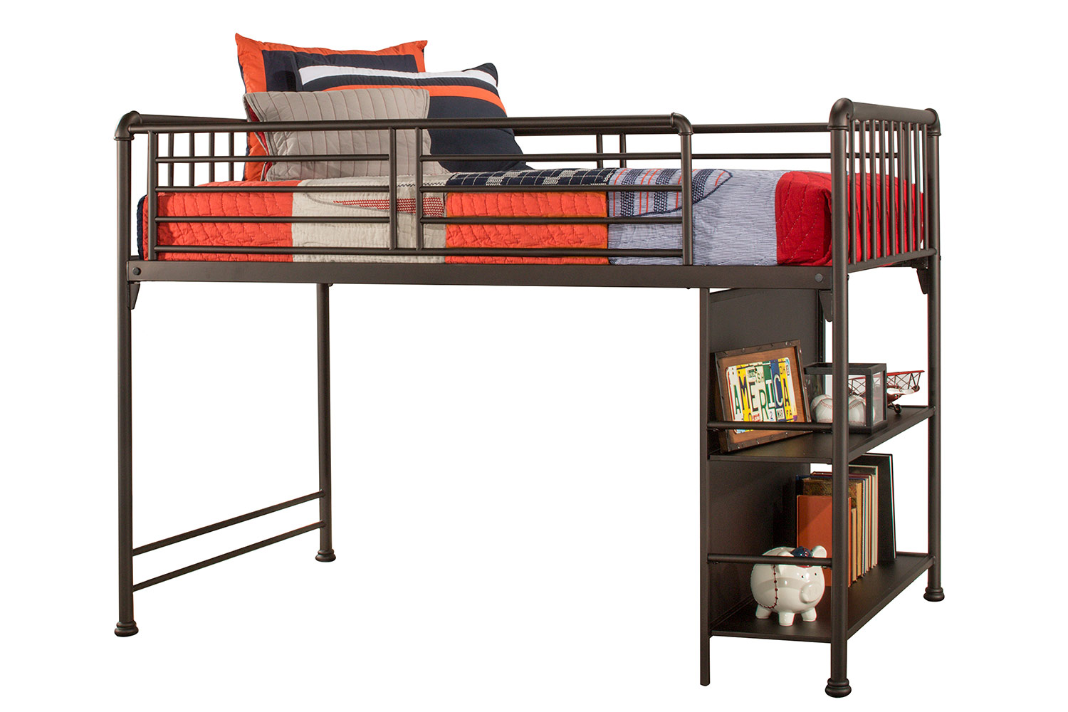Hillsdale Brandi Junior Loft Bed Oiled Bronze HD2099JRL at