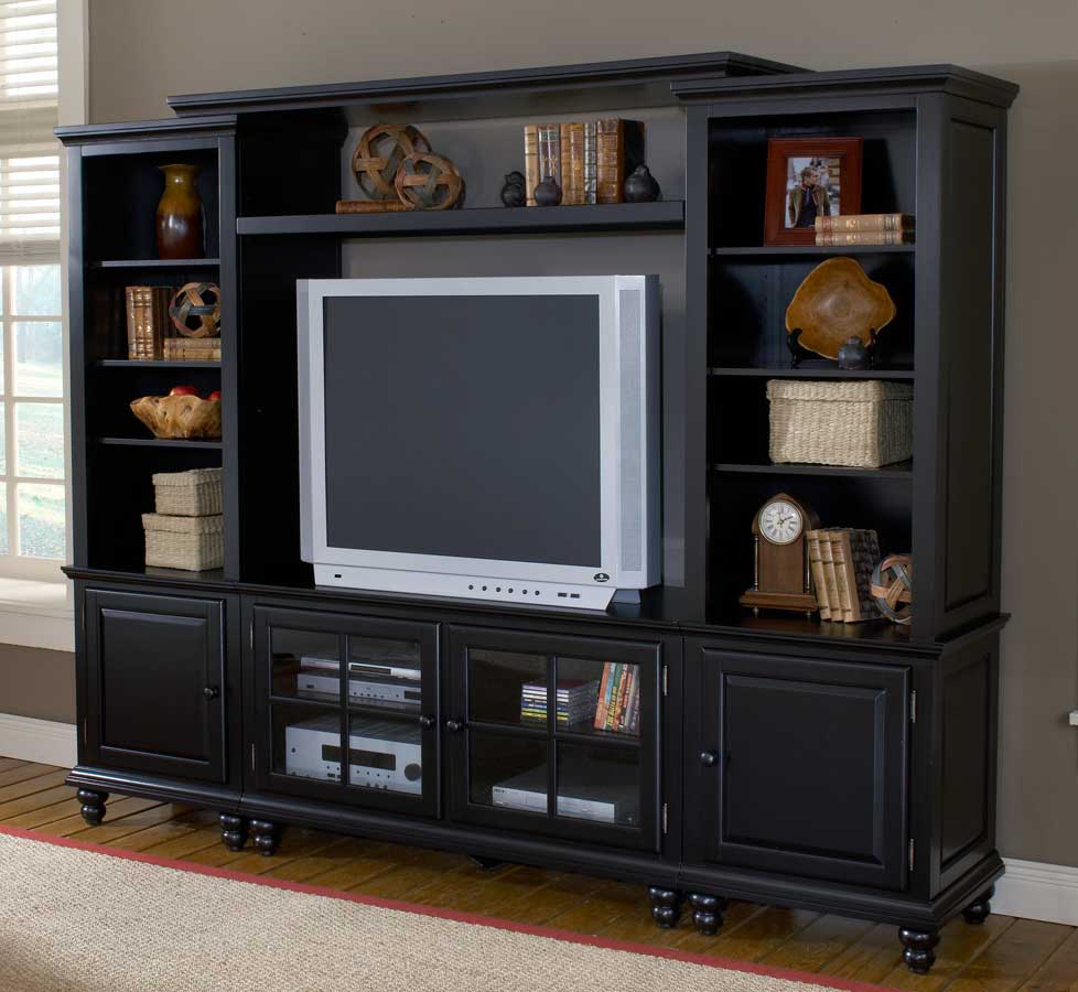 Hillsdale Grand Bay Small Entertainment Wall Unit Black HD6123SEC at
