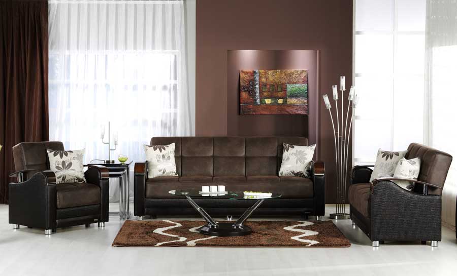 Istikbal Luna Sofa Collection Chocolate N0176SetLuna at