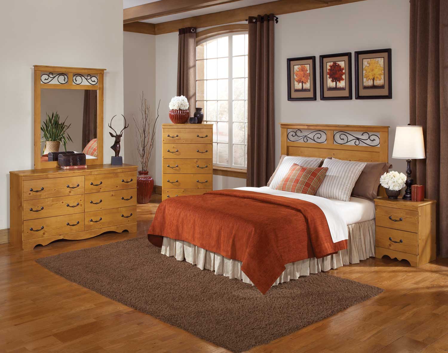 Kith Furniture Creek Panel Bedroom Set 255BedSet at