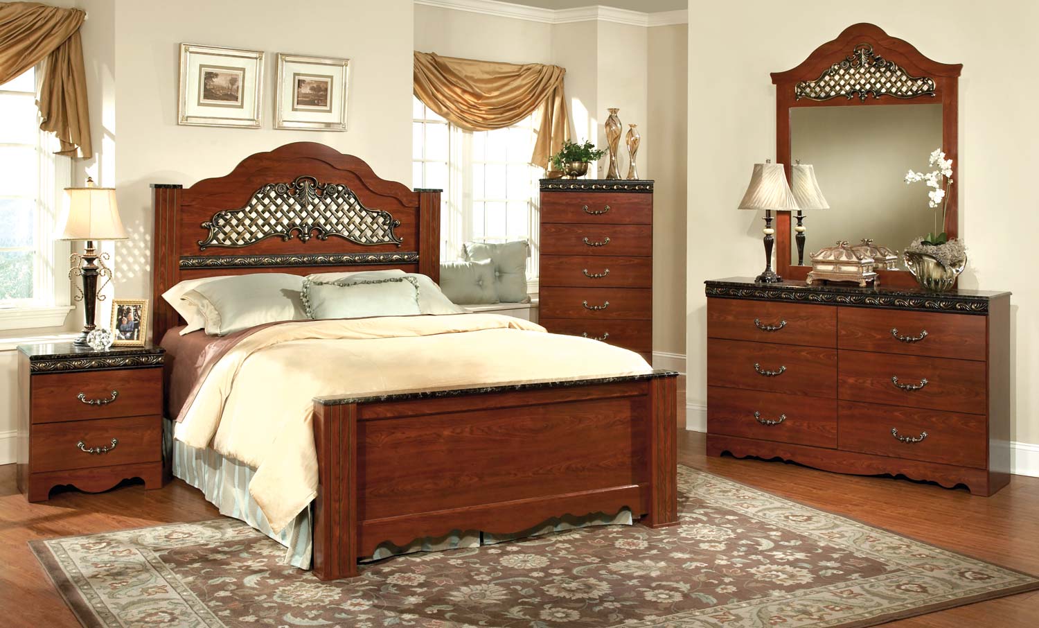 Kith Furniture Megan Heights Bedroom Set 485BedSet at