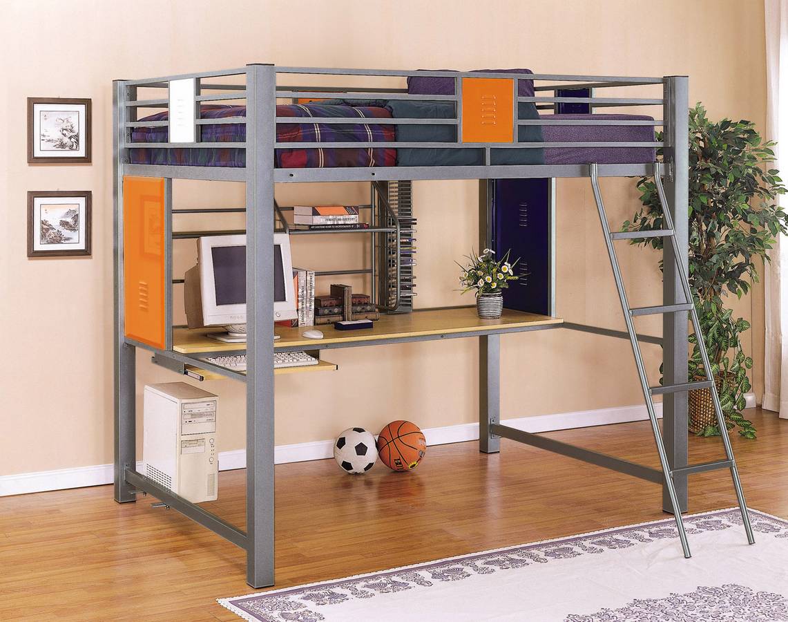 Powell Teen Trends Full Loft Study Bunk Bed PW517117 at