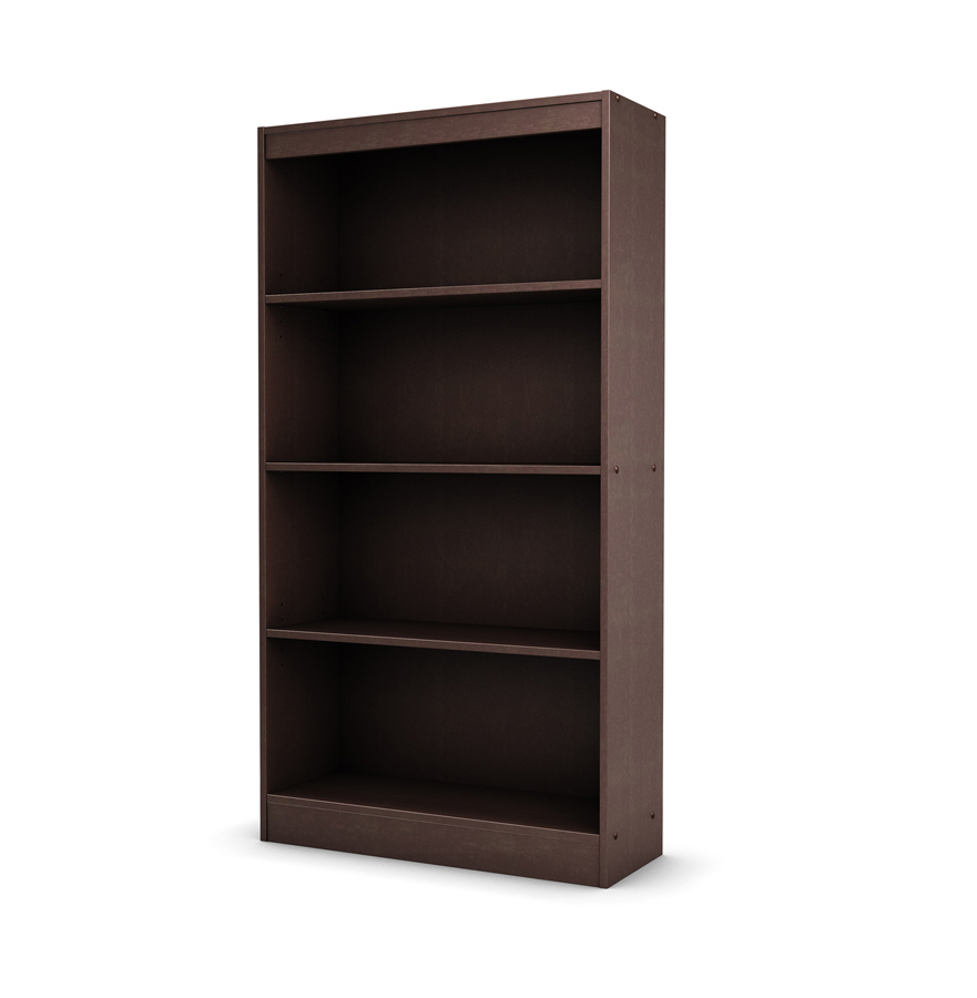South Shore Smart Basics 3 Shelf Bookcase South Shore Smart Basics 48 Inch Height Chocolate Shelf Bookcase
