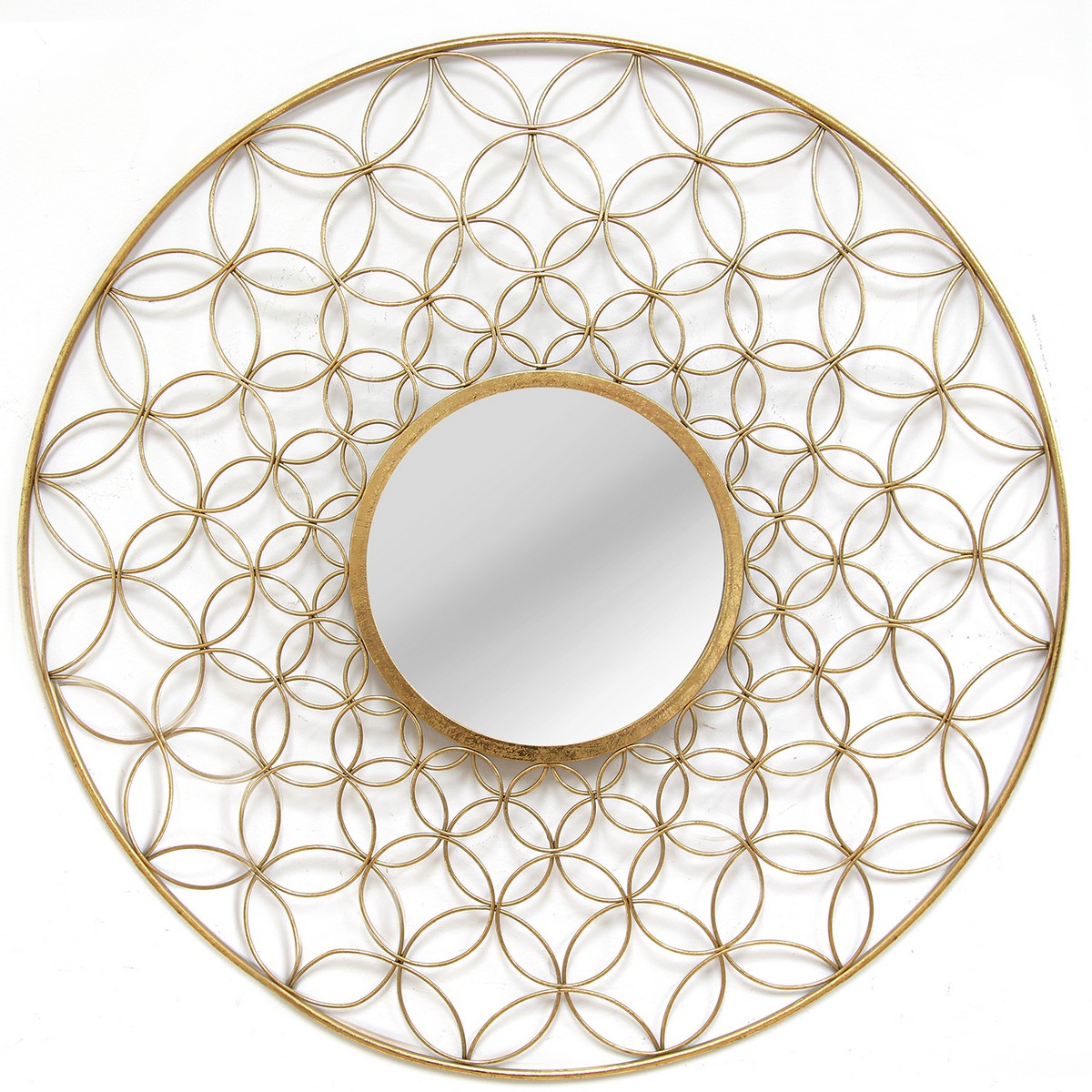 Stratton Home Decor Elyse Wall Mirror Gold SHD0155 at