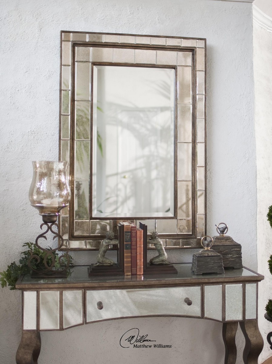 Uttermost Almont Bronze Mosiac Mirror UTTERMOST08099 at