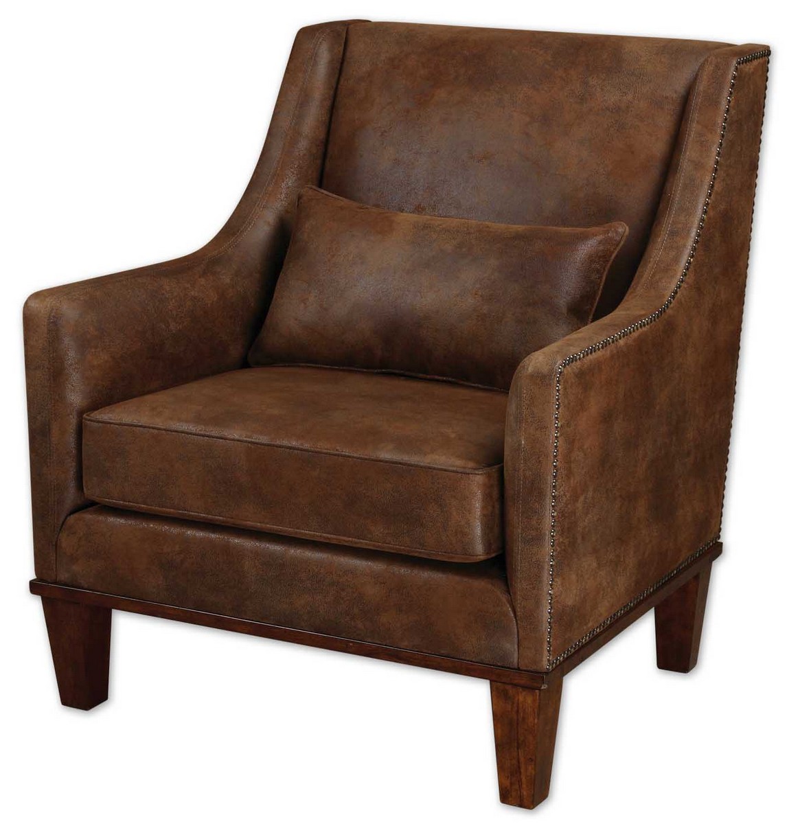 Uttermost Clay Leather Armchair UTTERMOST23030 at