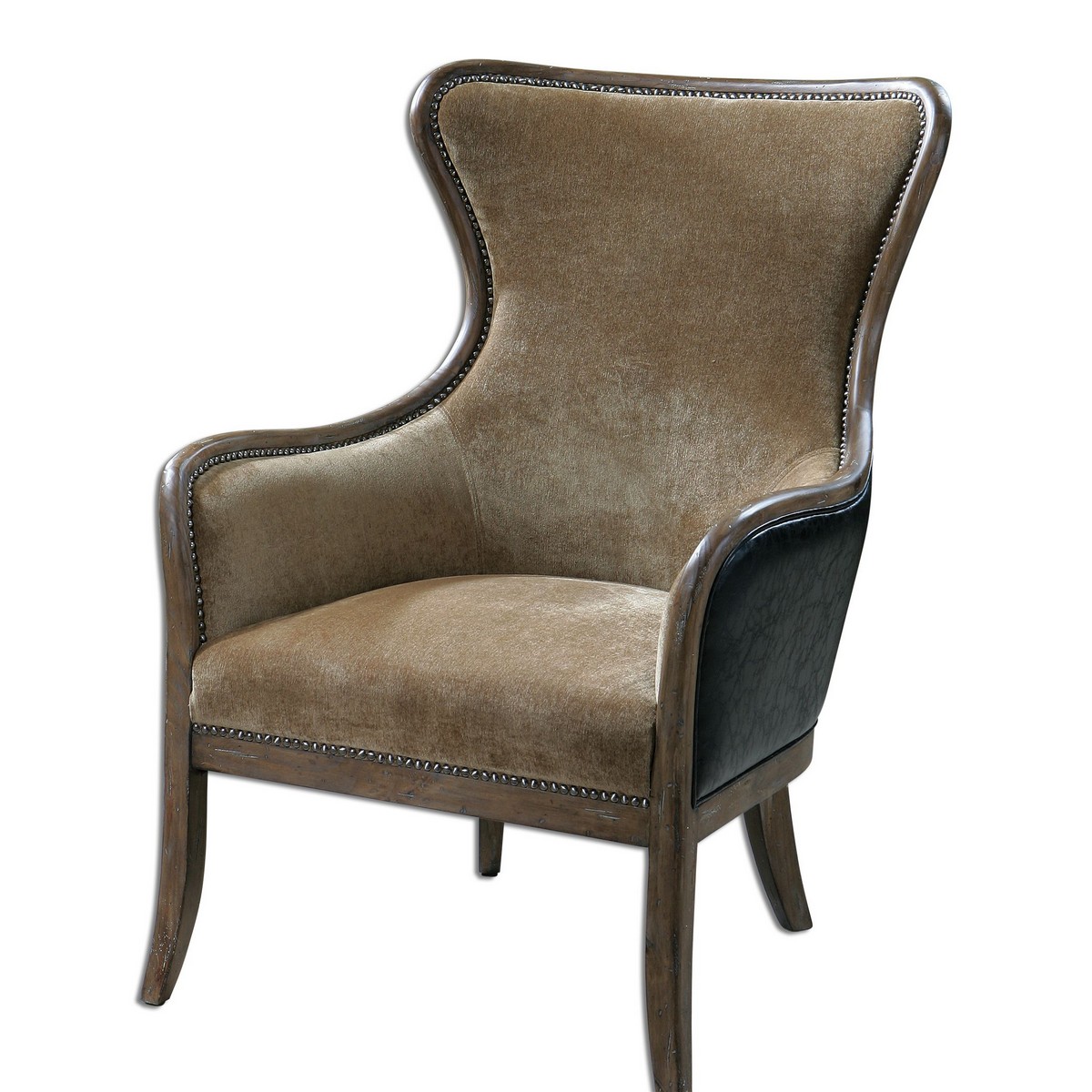 Uttermost Snowden Tan Wing Chair UTTERMOST23158 at