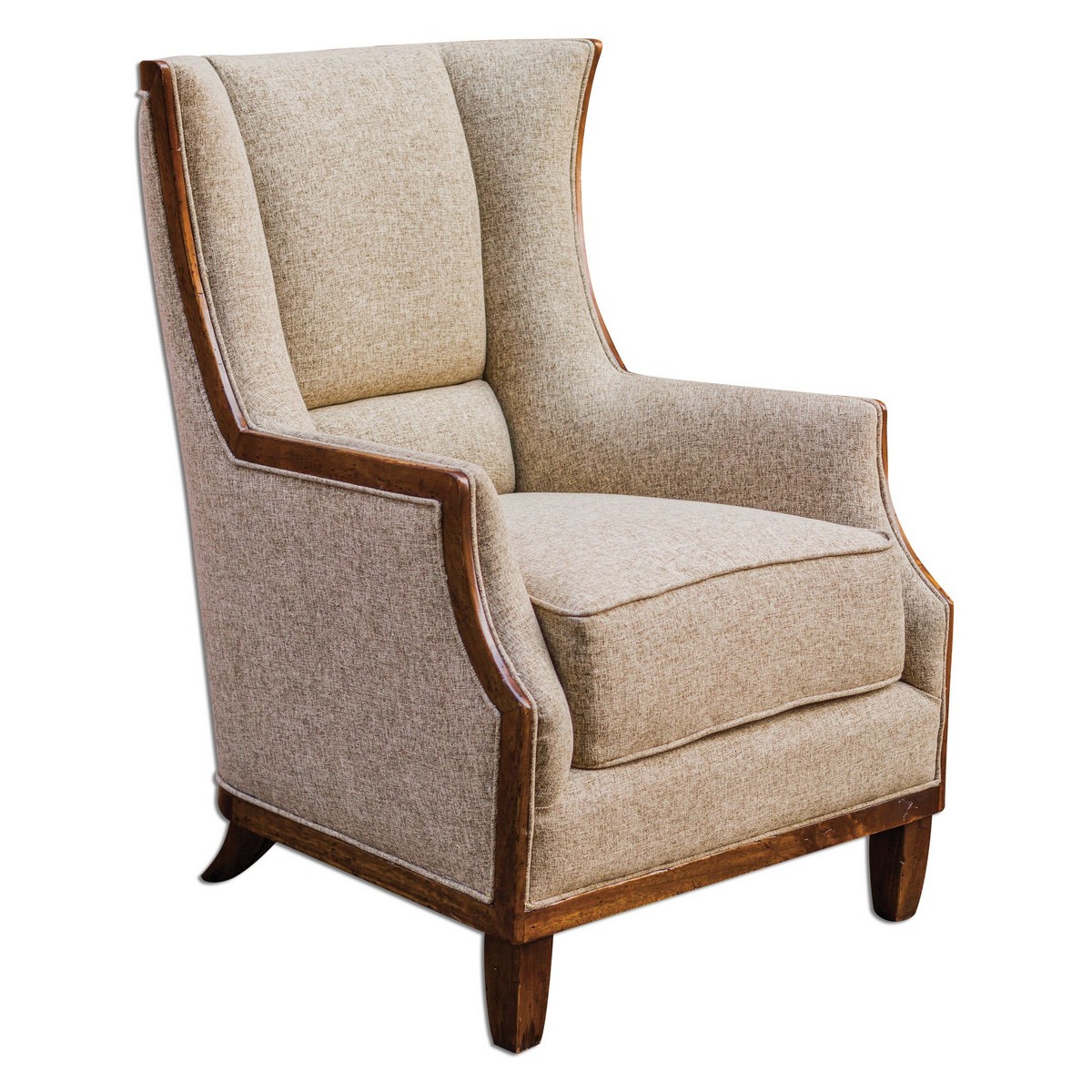 Uttermost Burbank Tweed Wing Chair UTTERMOST23613 at