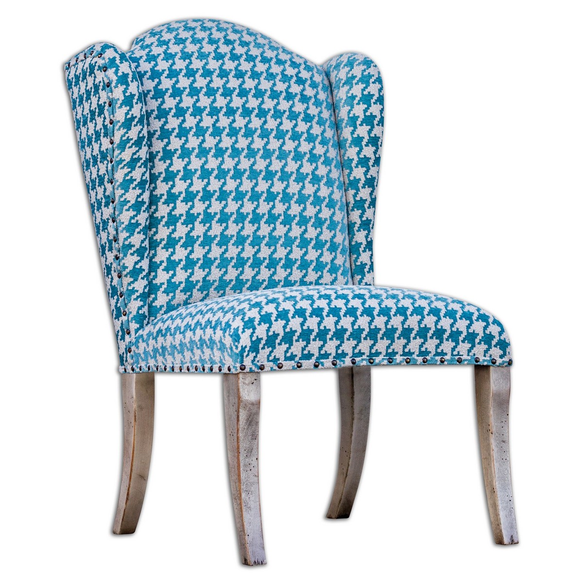 Uttermost Winesett Blue Armless Chair UTTERMOST23618 at