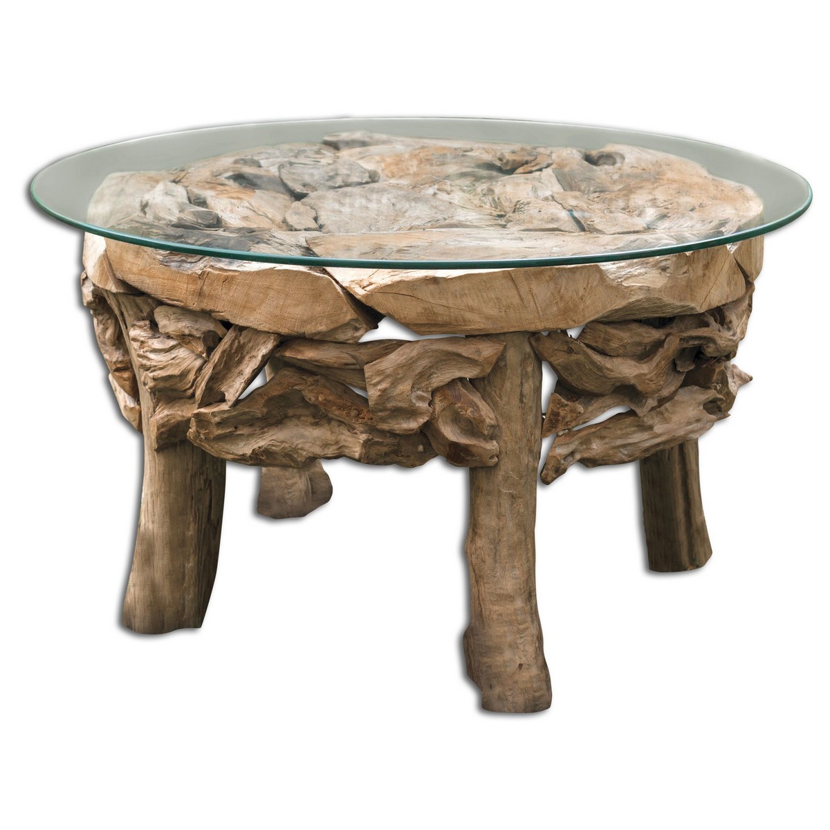 Uttermost Teak Root Round Coffee Table UTTERMOST25619 at