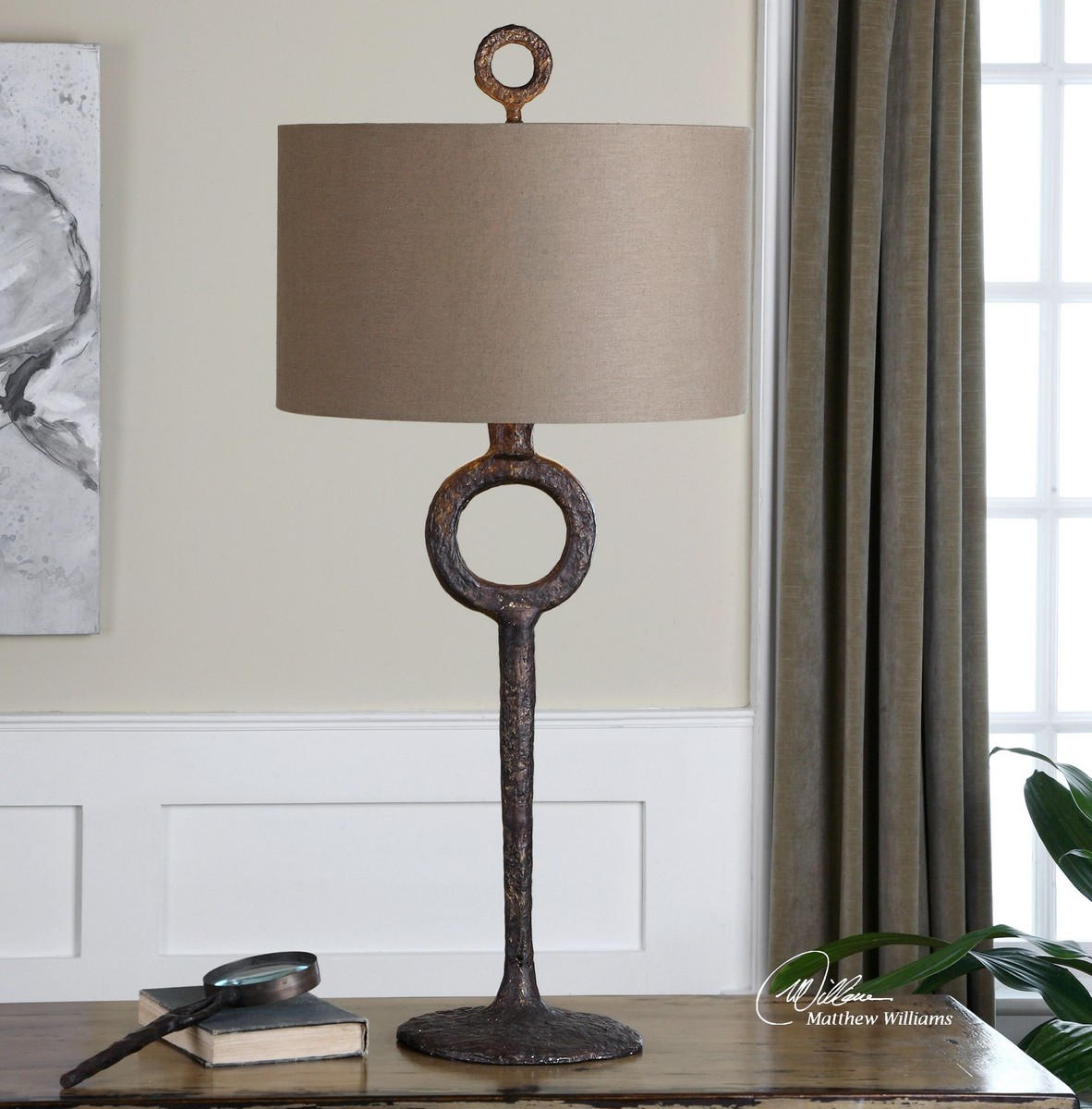 Uttermost Ferro Cast Iron Table Lamp UTTERMOST27663 at
