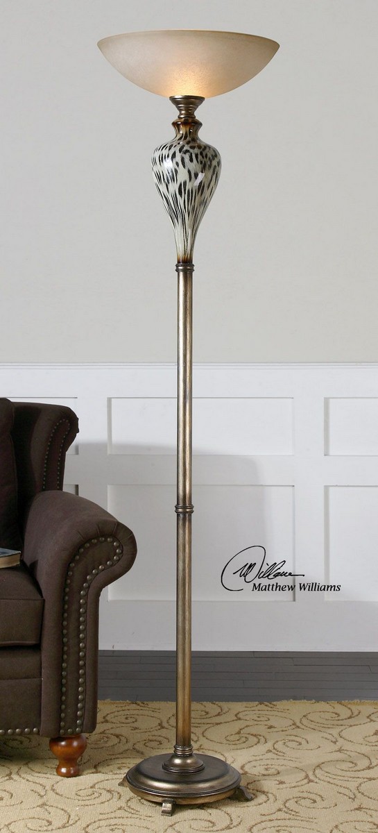 Uttermost Malawi Silver Torchier Floor Lamp UTTERMOST288751 at