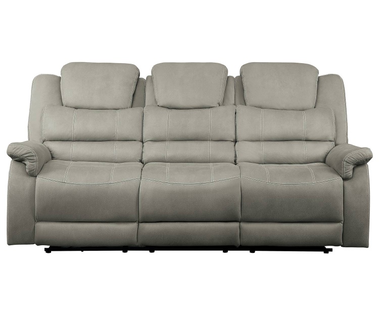 Homelegance Shola Power Reclining Sofa Set Gray 9848GYPWSOFA SET at
