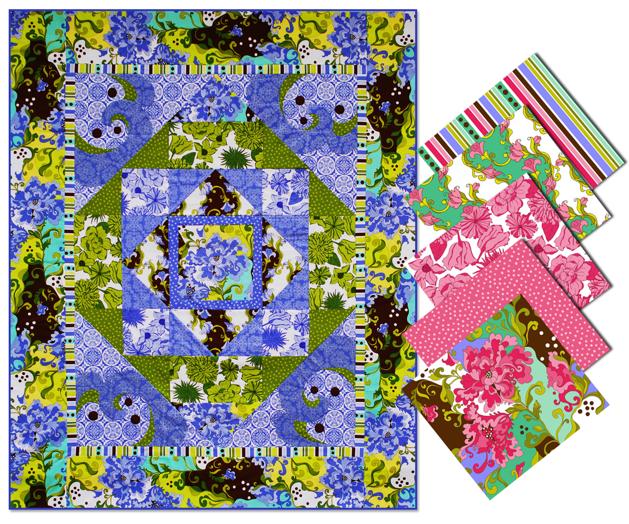 PInk Splash Quilt Kit Last One! by Bittersweet Blessings