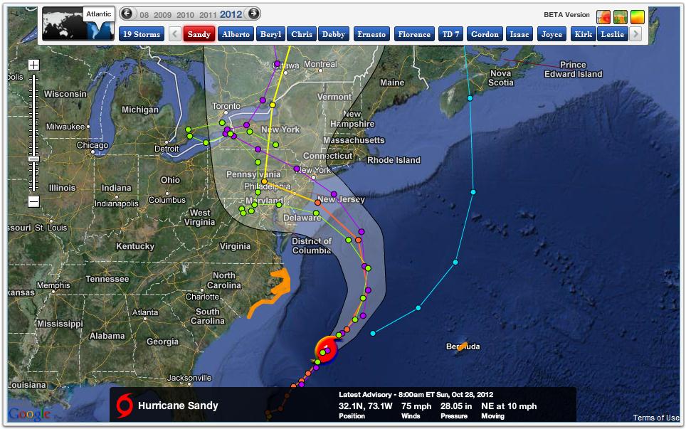 Hurricane Sandy Forecast (Updates) HuffPost