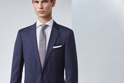 Bleu Marine Costume Hugo Boss Mariage Almanusa