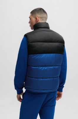 HUGO Waterrepellent puffer gilet with red logo badge