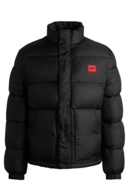 HUGO Waterrepellent puffer jacket with red logo label