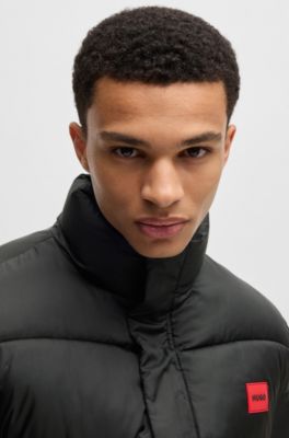 HUGO Waterrepellent puffer jacket with red logo label