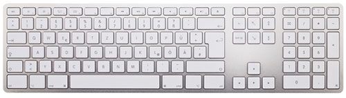 Mit Ziffernblock und Jahresakku Drahtlose AluTastatur im AppleLook › ifun.de