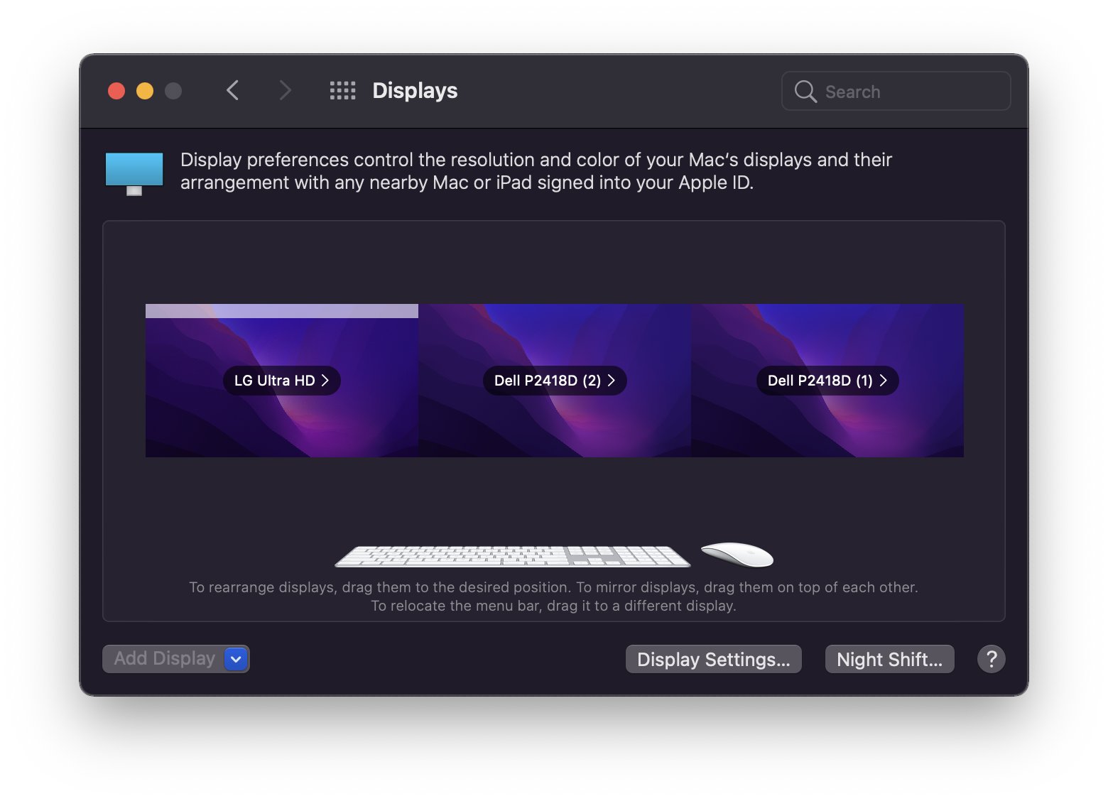 macOS 12 Monterey Universal Control mit neuen MonitorEinstellungen