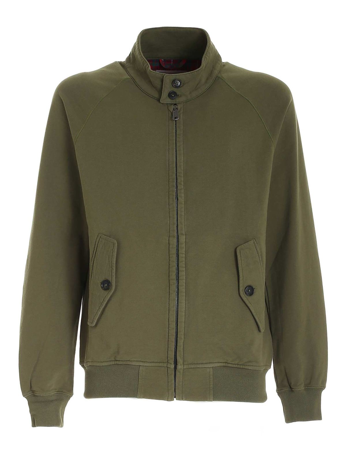 Baracuta Logo embroidery sweatshirt in green Sweatshirts & Sweaters