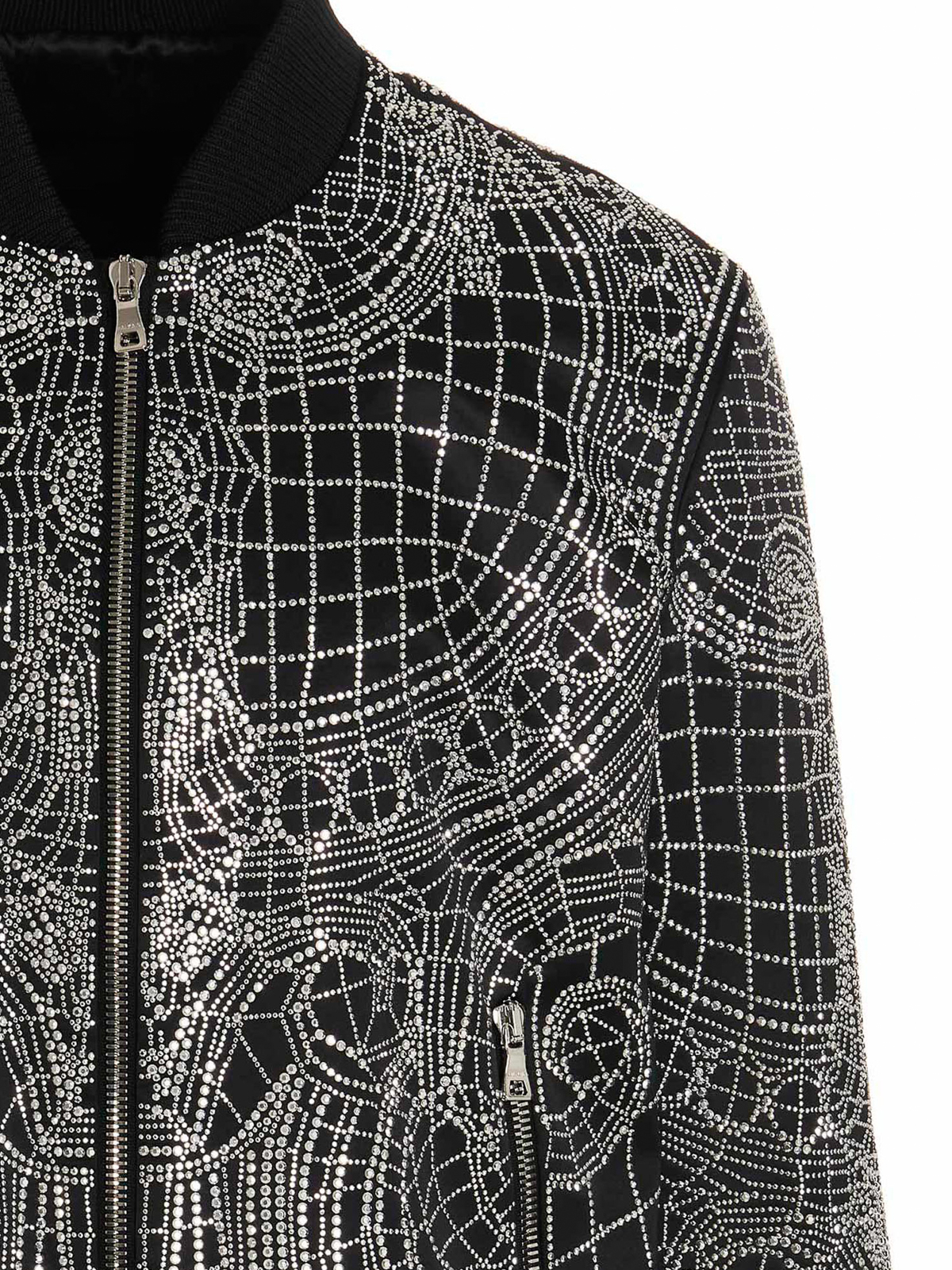 Bombers Balmain Rhinestone silk bomber jacket YH1TF000PB22EAC