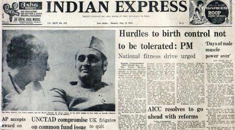 May 31, 1976, Forty Years Ago Family planning The Indian Express