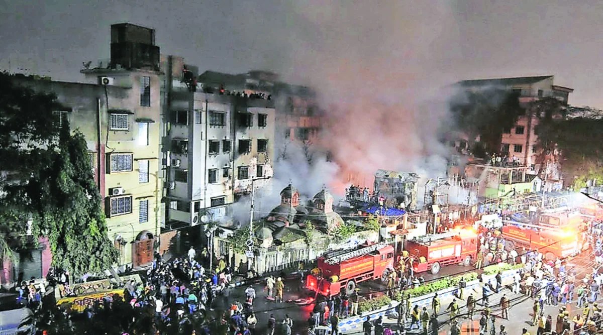 Fire at Kolkata slum, shanties gutted Kolkata News The Indian Express