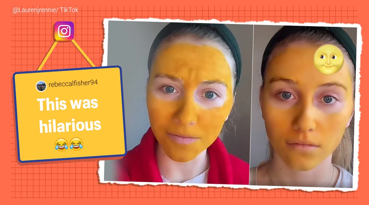 A DIY face mask turns woman’s face yellow, netizens in splits