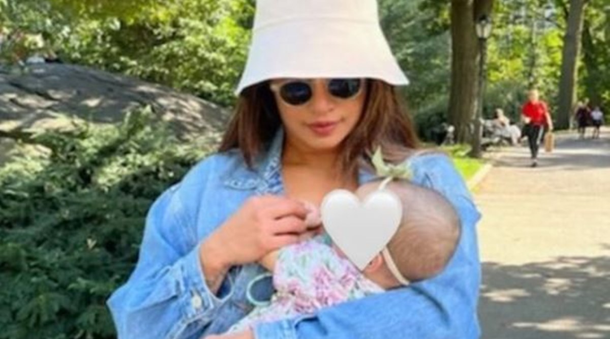 Priyanka Chopra enjoys a stroll in the park with daughter Malti Marie