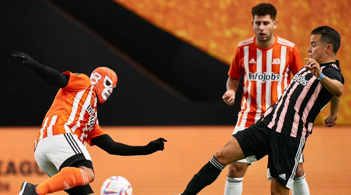 La Liga player plays with mask on to conceal identity in Gerard Pique’s