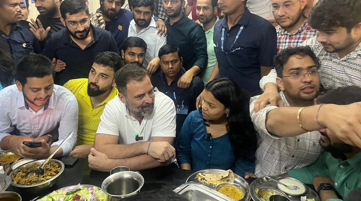 Delhi News highlights Rahul Gandhi visits DU PG men’s hostel