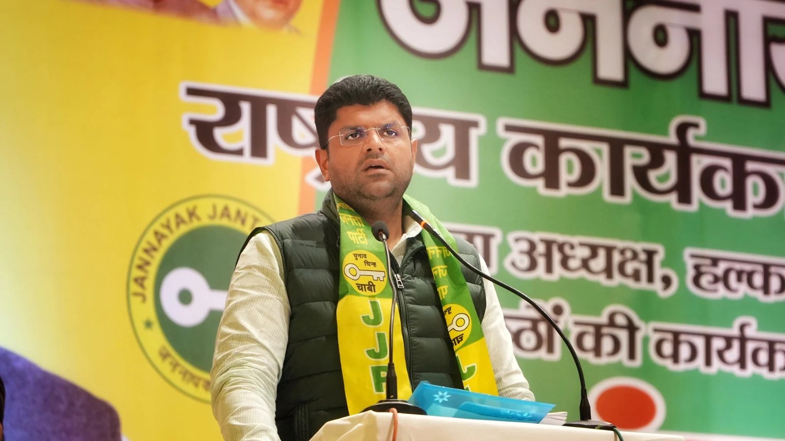 Troubles mount for Dushyant Chautala as JJP MLAs stay away from Delhi