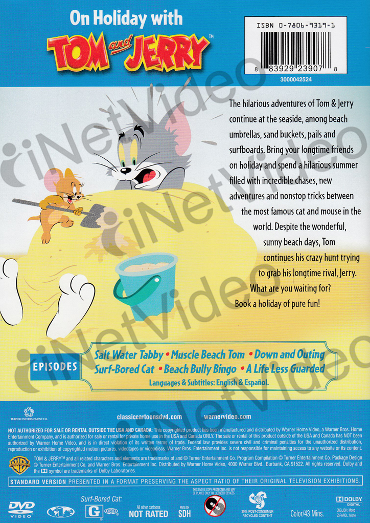 TOM AND JERRY'S SUMMER HOLIDAYS (DVD) eBay